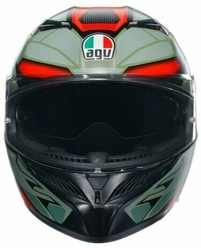 Helmet AGV K3 Decept Matt Black/Green/Red L Helmet - 3