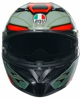 Hjälm AGV K3 Decept Matt Black/Green/Red XS Hjälm - 3