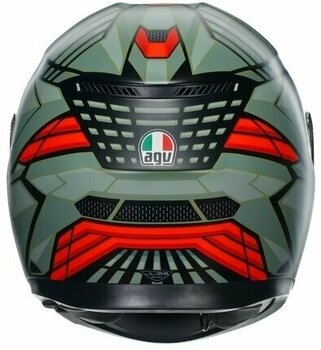 Přilba AGV K3 Decept Matt Black/Green/Red XS Přilba - 6