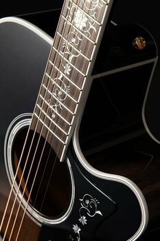 Guitare Jumbo acoustique-électrique Takamine EF450C-TT Black Burst - 6