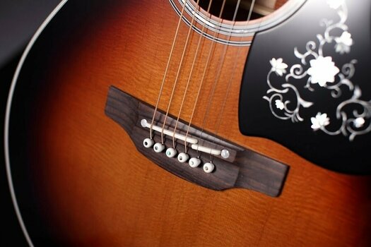 Jumbo elektro-akoestische gitaar Takamine EF450C-TT - 6