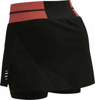 Hardloopshorts Compressport Performance Skirt Black/Coral M Hardloopshorts - 7