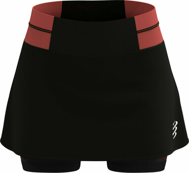 Hardloopshorts Compressport Performance Skirt Black/Coral L Hardloopshorts - 2