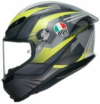Helmet AGV K6 S Excite Matt Camo/Yellow Fluo L Helmet - 4