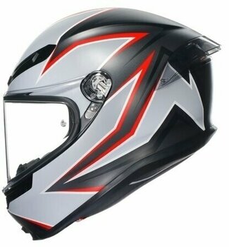 Helmet AGV K6 S Flash Matt Black/Grey/Red L Helmet - 2