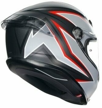 Helmet AGV K6 S Flash Matt Black/Grey/Red L Helmet - 5