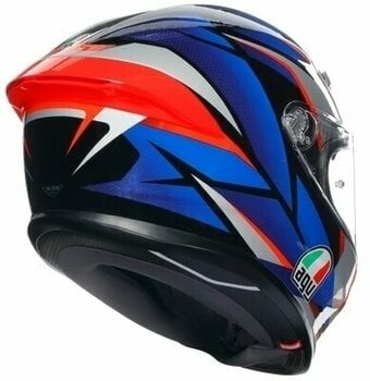 Helmet AGV K6 S Slashcut Black/Blue/Red XL Helmet - 5