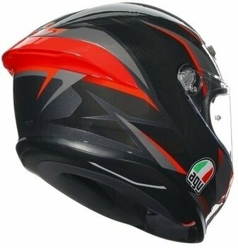 Helmet AGV K6 S Slashcut Black/Grey/Red S Helmet - 5