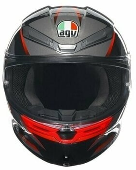 Hjelm AGV K6 S Slashcut Black/Grey/Red XL Hjelm - 3