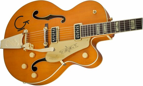 Halvakustisk guitar Gretsch G6120T-55GE Vintage Select Edition '55 Chet Atkins Vintage Orange - 4