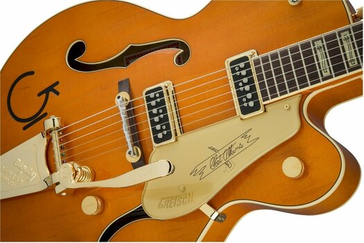 Chitară semi-acustică Gretsch G6120T-55GE Vintage Select Edition '55 Chet Atkins Vintage Orange - 5
