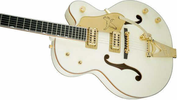Halbresonanz-Gitarre Gretsch G6136T-59GE Vintage Select Edition '59 White Falcon Vintage White - 3
