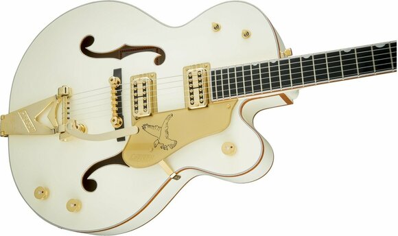 Halbresonanz-Gitarre Gretsch G6136T-59GE Vintage Select Edition '59 White Falcon Vintage White - 4