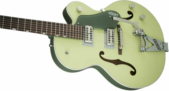 Semi-Acoustic Guitar Gretsch G6118T-SGR Professional Players Edition Anniversary RW 2-Tone Smoke Green - 3