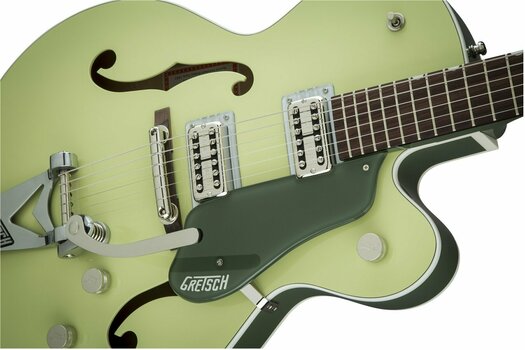 Guitare semi-acoustique Gretsch G6118T-SGR Professional Players Edition Anniversary RW 2-Tone Smoke Green - 6