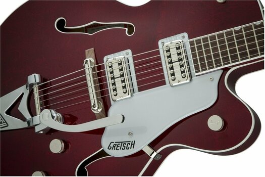 Halbresonanz-Gitarre Gretsch G6119 Professional Players Edition Tennessee Rose RW Dark Cherry Stain - 5