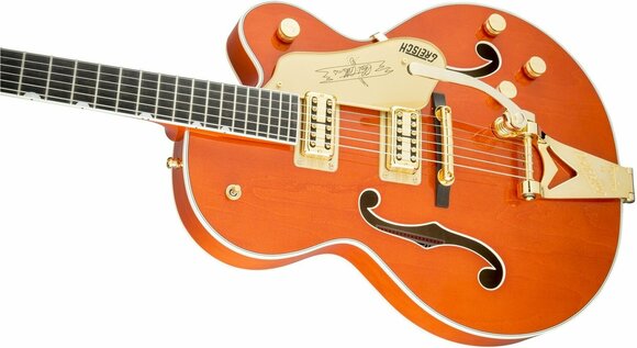Halbresonanz-Gitarre Gretsch G6120T Professional Players Edition Nashville EB Orange Stain - 3