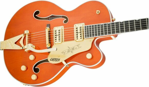 Halbresonanz-Gitarre Gretsch G6120T Professional Players Edition Nashville EB Orange Stain - 4