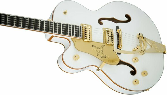 Semi-akoestische gitaar Gretsch G6136TLH-WHT Players Edition White Falcon LH Wit - 3