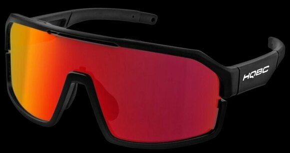 Cykelbriller HQBC Qualks Matt Black/Red Full Revo Cykelbriller - 2