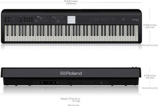 Piano digital de palco Roland FP-E50 Piano digital de palco Black - 6