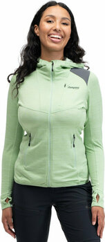 Casaco com capuz para exterior Bergans Rabot Active Mid Hood Jacket Women Light Jade Green XS Casaco com capuz para exterior - 2