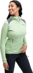 Outdoorová mikina Bergans Rabot Active Mid Hood Women Light Jade Green - 2