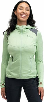Outdoorová mikina Bergans Rabot Active Mid Hood Jacket Women Light Jade Green S Outdoorová mikina - 2