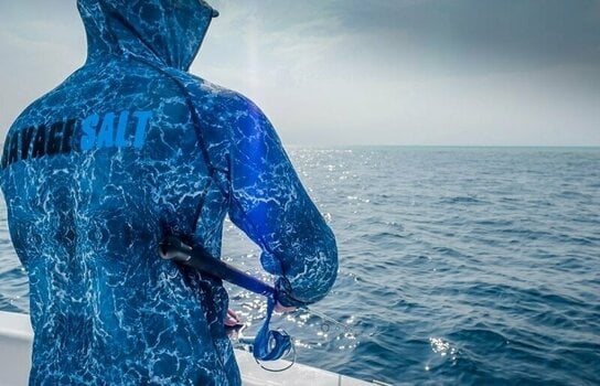 Horgászpóló Savage Gear Horgászpóló Savage Salt UV Hoodie Sea Blue XL - 4