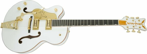 Halbresonanz-Gitarre Gretsch G6136TLH-WHT Players Edition White Falcon LH Weiß - 5