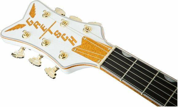Halbresonanz-Gitarre Gretsch G6136TLH-WHT Players Edition White Falcon LH Weiß - 8