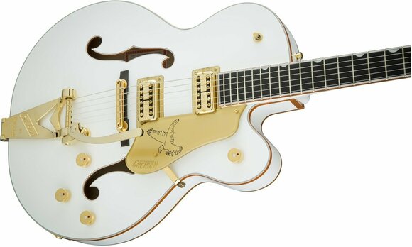 Halvakustisk gitarr Gretsch G6136T Players Edition White Falcon Vit - 4