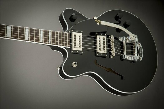 Semi-Acoustic Guitar Gretsch G2655T Streamliner Center-Block Junior Double Cutaway with Bigsby, Black - 3