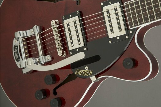Semi-Acoustic Guitar Gretsch G2655T Streamliner Center-Block Junior Double Cutaway with Bigsby, Walnut Stain - 5
