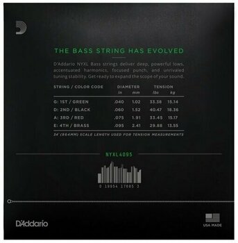 Bassguitar strings D'Addario NYXL4095 - 2