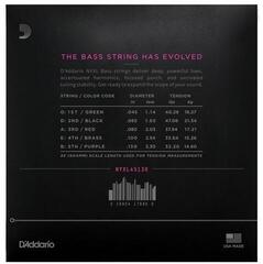 Χορδές για 5χορδη Μπάσο Κιθάρα D'Addario NYXL45130 Χορδές για 5χορδη Μπάσο Κιθάρα - 1