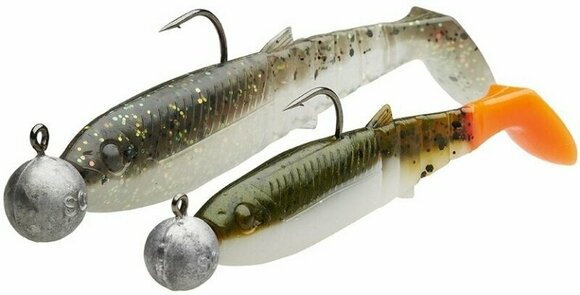 Savage Gear Cannibal Shad Kit (Mixed Colors) 36pcs - 30 Lures, 6 Jig Heads