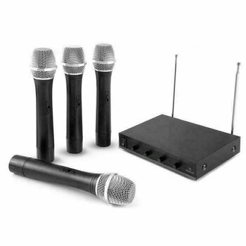 Langaton käsimikrofonisarja Auna VHF-4 V1 Wireless Microphone Handheld Set 4 Mics - 6