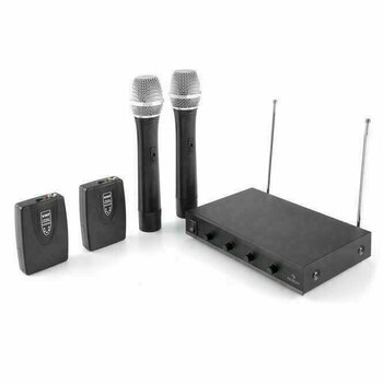 Conjunto de micrófono de mano inalámbrico Auna VHF-4 V3 Wireless Microphone Set 2 Headset 2 Handheld - 9