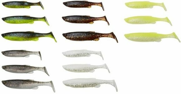 Rubber Lure Savage Gear Fat Minnow T-Tail Kit Mixed Colors 10,5 cm-7,5 cm-9 cm 5 g-7,5 g-10 g-12,5 g - 2