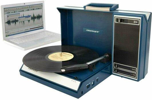 Prenosný gramofón
 Crosley CR6016A Spinnerette Blue - 3