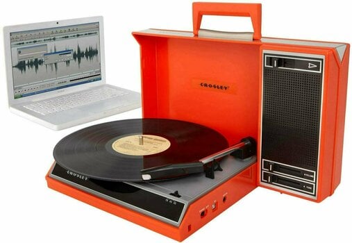 Prenosný gramofón
 Crosley CR6016A Spinnerette Red - 2