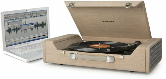 Portable turntable
 Crosley CR6232A Nomad Brown - 4