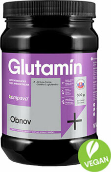 Aminokisline / BCAA Kompava Glutamine 500 g Aminokisline / BCAA - 2