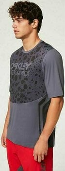 Odzież kolarska / koszulka Oakley Maven RC SS Jersey Golf Black Frog M - 4