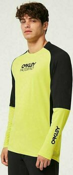 Mez kerékpározáshoz Oakley Factory Pilot MTB LS Jersey II Dzsörzi Black/Sulphur L - 4