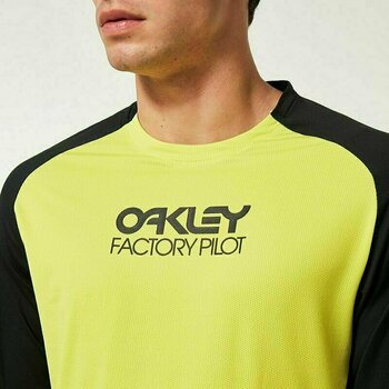 Odzież kolarska / koszulka Oakley Factory Pilot MTB LS Jersey II Koszulka Black/Sulphur L - 6