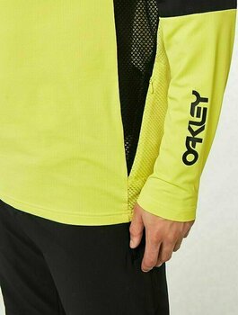 Mez kerékpározáshoz Oakley Factory Pilot MTB LS Jersey II Dzsörzi Black/Sulphur L - 7