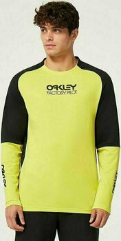 Велосипедна тениска Oakley Factory Pilot MTB LS Jersey II Джърси Black/Sulphur XL - 10