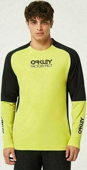Odzież kolarska / koszulka Oakley Factory Pilot MTB LS Jersey II Golf Black/Sulphur 2XL - 9